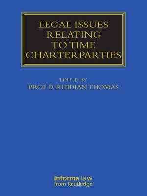 cover image of Legal Issues Relating to Time Charterparties